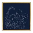 thumbnail image 1 of Stupell Industries Happy Mushroom Garden Plants & Flowers Painting Gold Floater Framed Canvas Art Print Wall Art, 25 x 25, 1 of 10