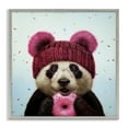 Stupell Industries Happy Panda Bear with Donut Animals & Insects