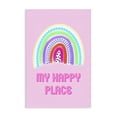 thumbnail image 1 of Stupell Industries Eclectic Happy Place Dotted Rainbow Canvas Art, 16 x 24, by Pooja Dave, 1 of 8