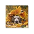 thumbnail image 1 of Stupell Industries Happy Puppy Autumn Foliage Photograph Gallery Wrapped Canvas Print Wall Art, Design by Lil' Rue, 1 of 7