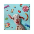 thumbnail image 1 of Stupell Industries Happy Sheep with Candy Animals & Insects Painting Gallery Wrapped Canvas Print Wall Art, 17 x 17, 1 of 7