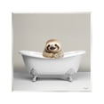 thumbnail image 1 of Stupell Industries Happy Sloth in Bathtub Animals & Insects Painting Unframed Art Print Wall Art, 12 x 12, 1 of 7