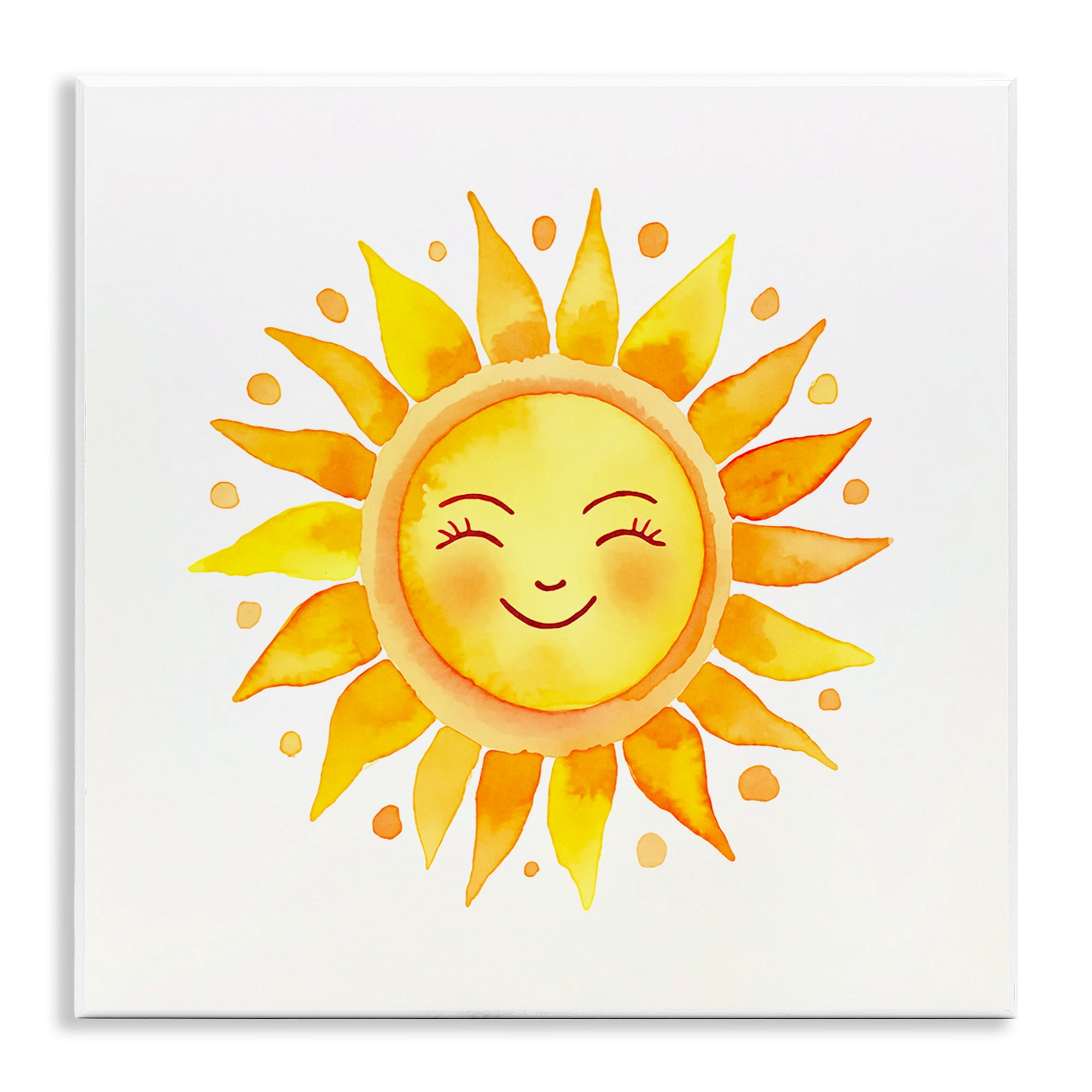Stupell Industries Happy Sun Boho Rays Landscape & Nature Painting Unframed Art Print Wall Art, 12 x 12