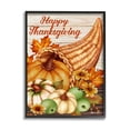 thumbnail image 1 of Stupell Industries Happy Thanksgiving Autumn Harvest Cornucopia Design by Sheri Hart, 1 of 7