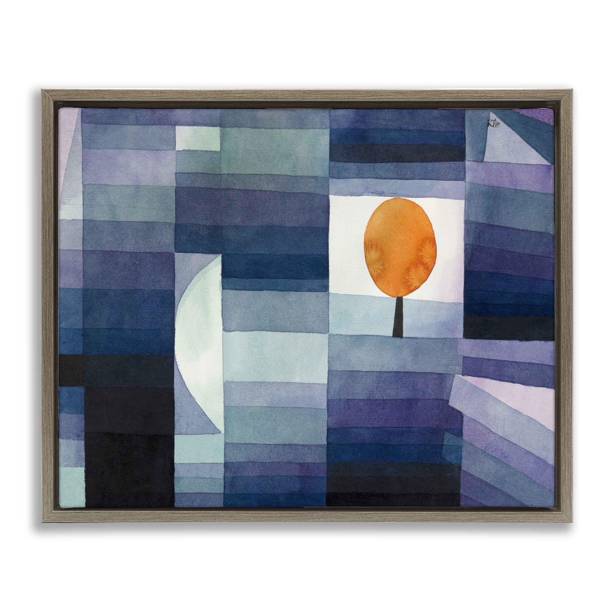 Stupell Industries Harbinger Of Autumn Classic Abstract Painting Brown Floater Framed Canvas Art Print Wall Art, 31 x 25