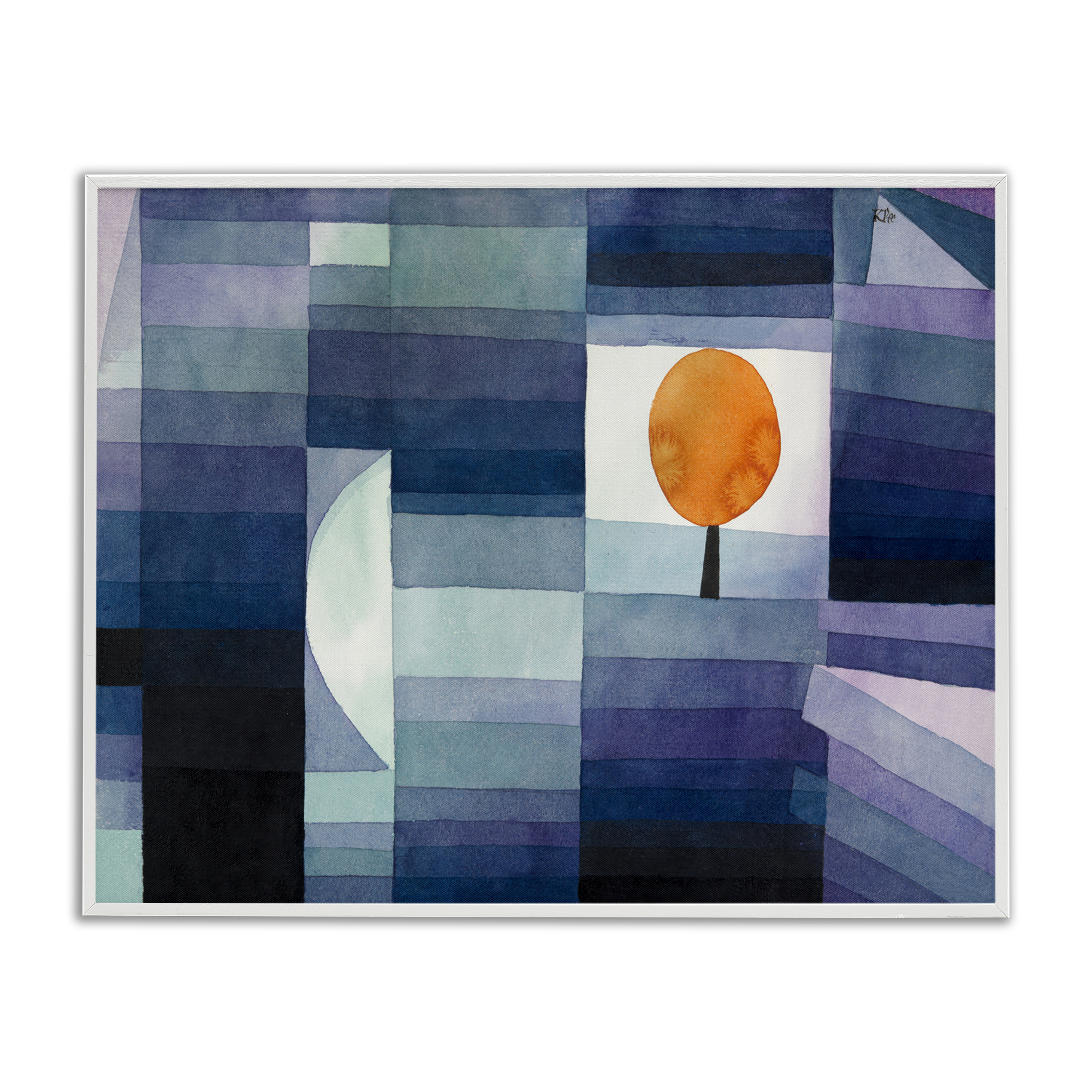 Stupell Industries Harbinger Of Autumn Classic Abstract Painting White Framed Art Print Wall Art, 20 x 16