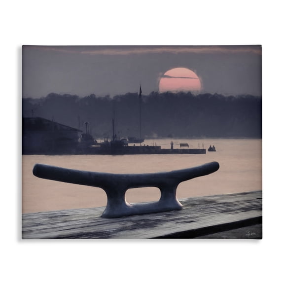 Stupell Industries Harbor's Lullaby Coastal Sunset Canvas Wall Art, design by Lori Deiter