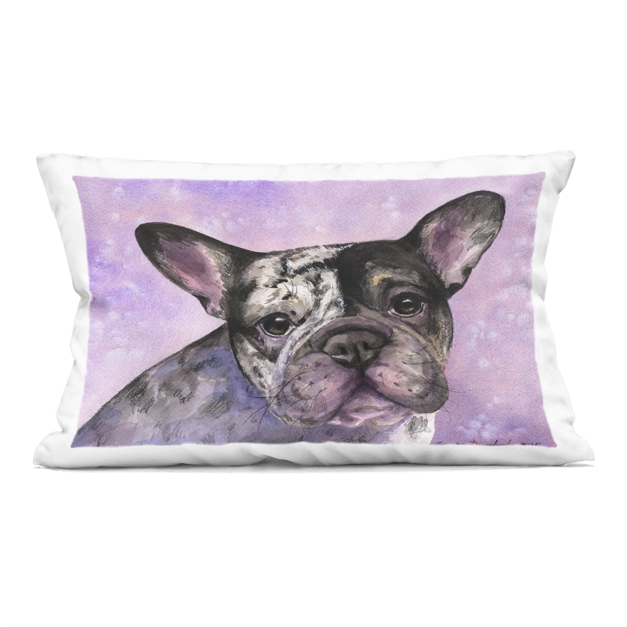 Stupell Industries Harlequin French Bulldog Decorative Printed Throw Pillow, design by George Dyachenko