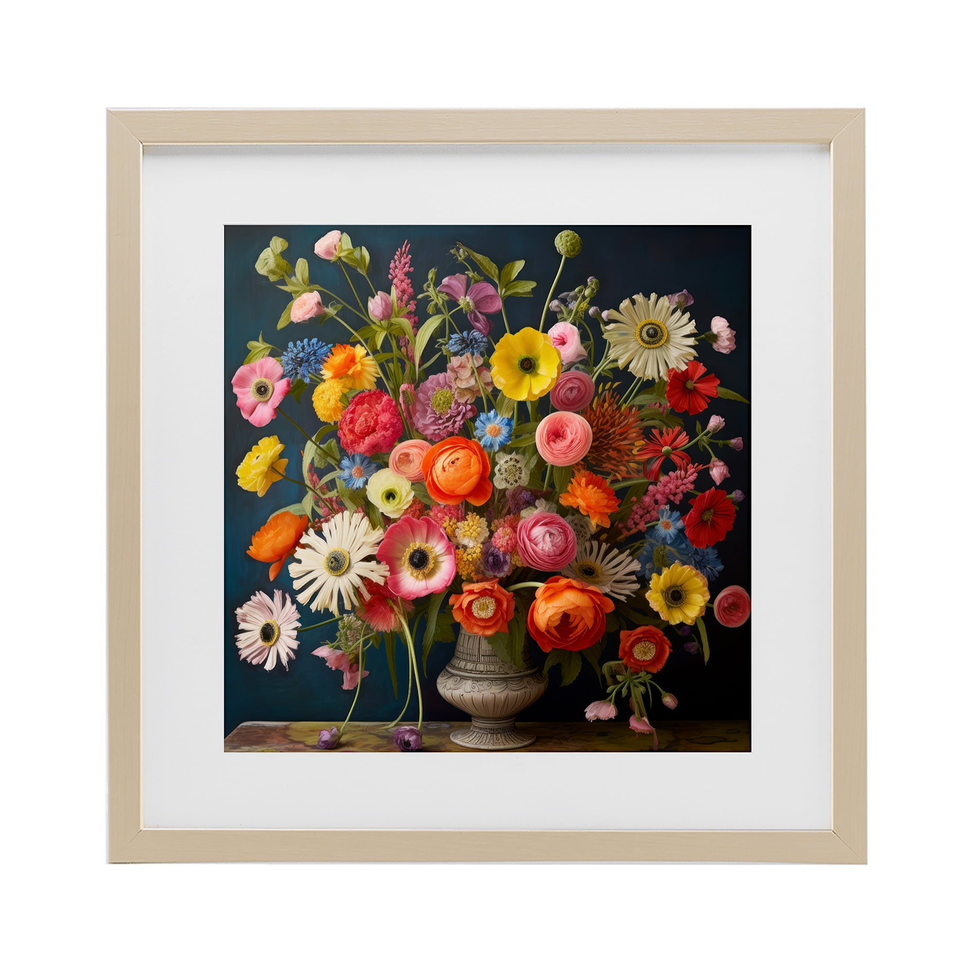 Stupell Industries Harmonious Garden Bouquet Birch Framed Print Under Glass, design by Lazar Studio