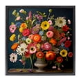 thumbnail image 1 of Stupell Industries Bohemian Harmonious Garden Bouquet Black Floating Frame Canvas Art, 18 x 18, by Lazar Studio, 1 of 8