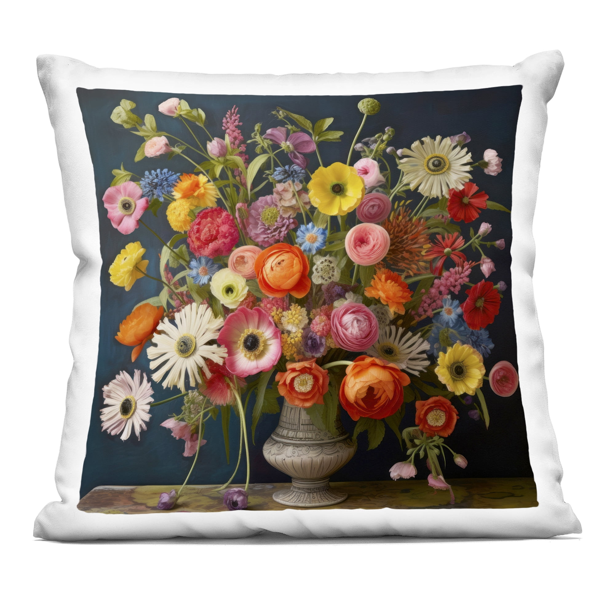 Stupell Industries Harmonious Garden Bouquet Decorative Printed Throw Pillow, design by Lazar Studio, 18 x 7 x 18