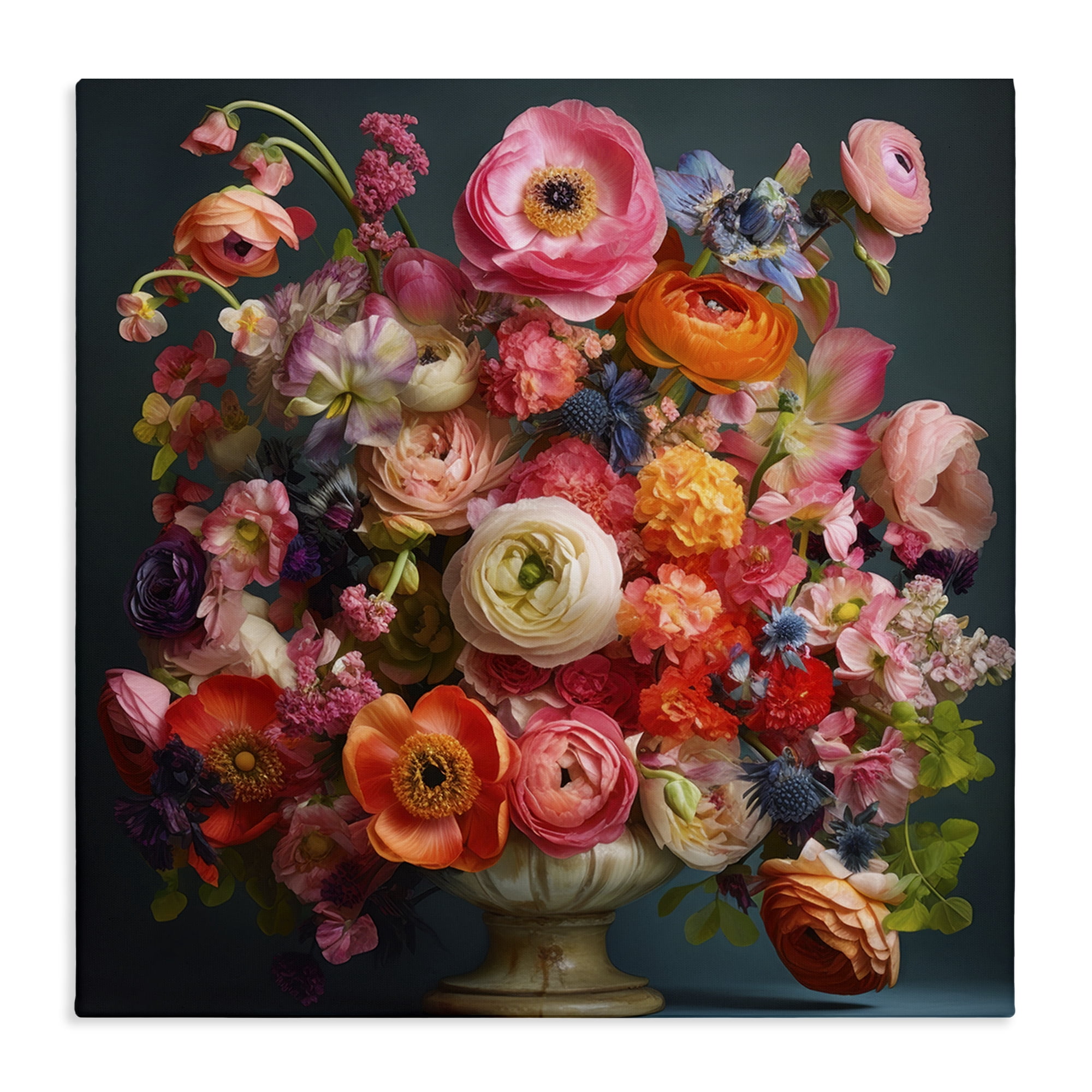 Stupell Industries Harmonious Mixed Peonies Canvas Wall Art, design by Lazar Studio