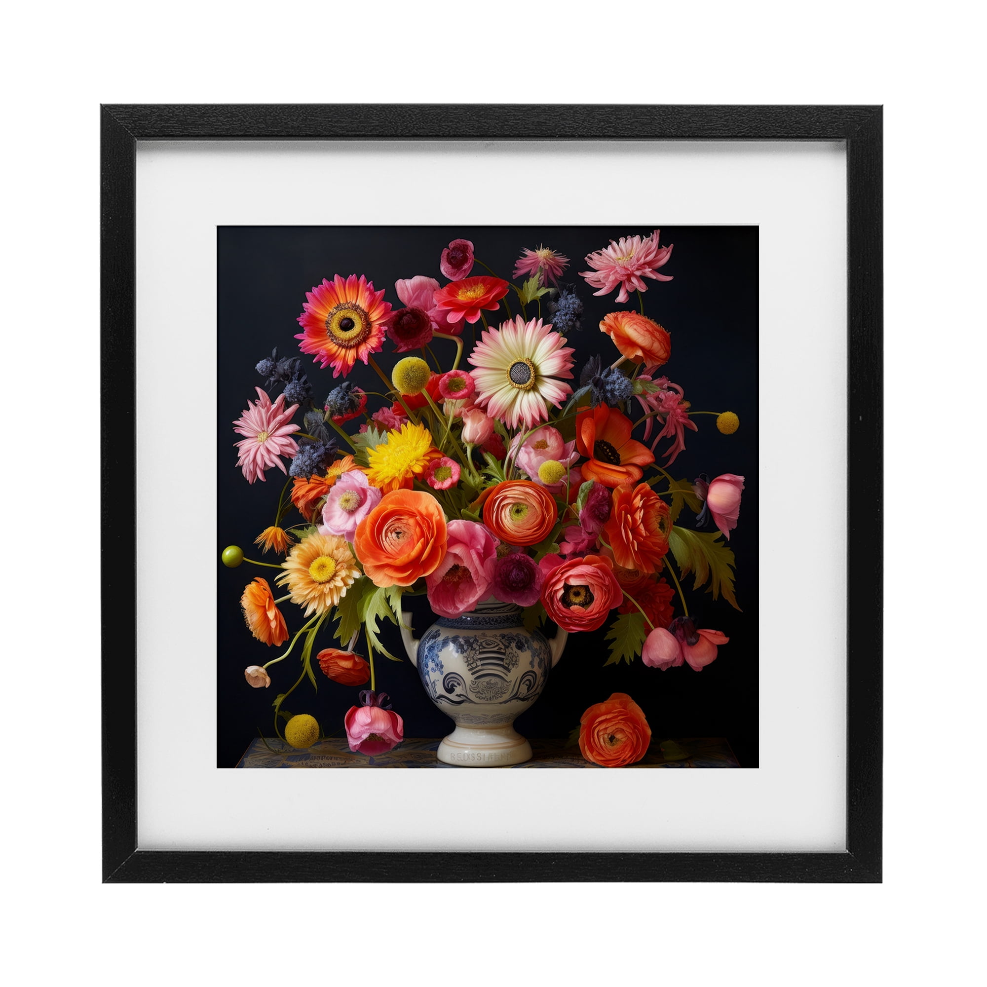 Stupell Industries Harmonious Spring Bouquet Black Framed Print Under Glass, design by Lazar Studio