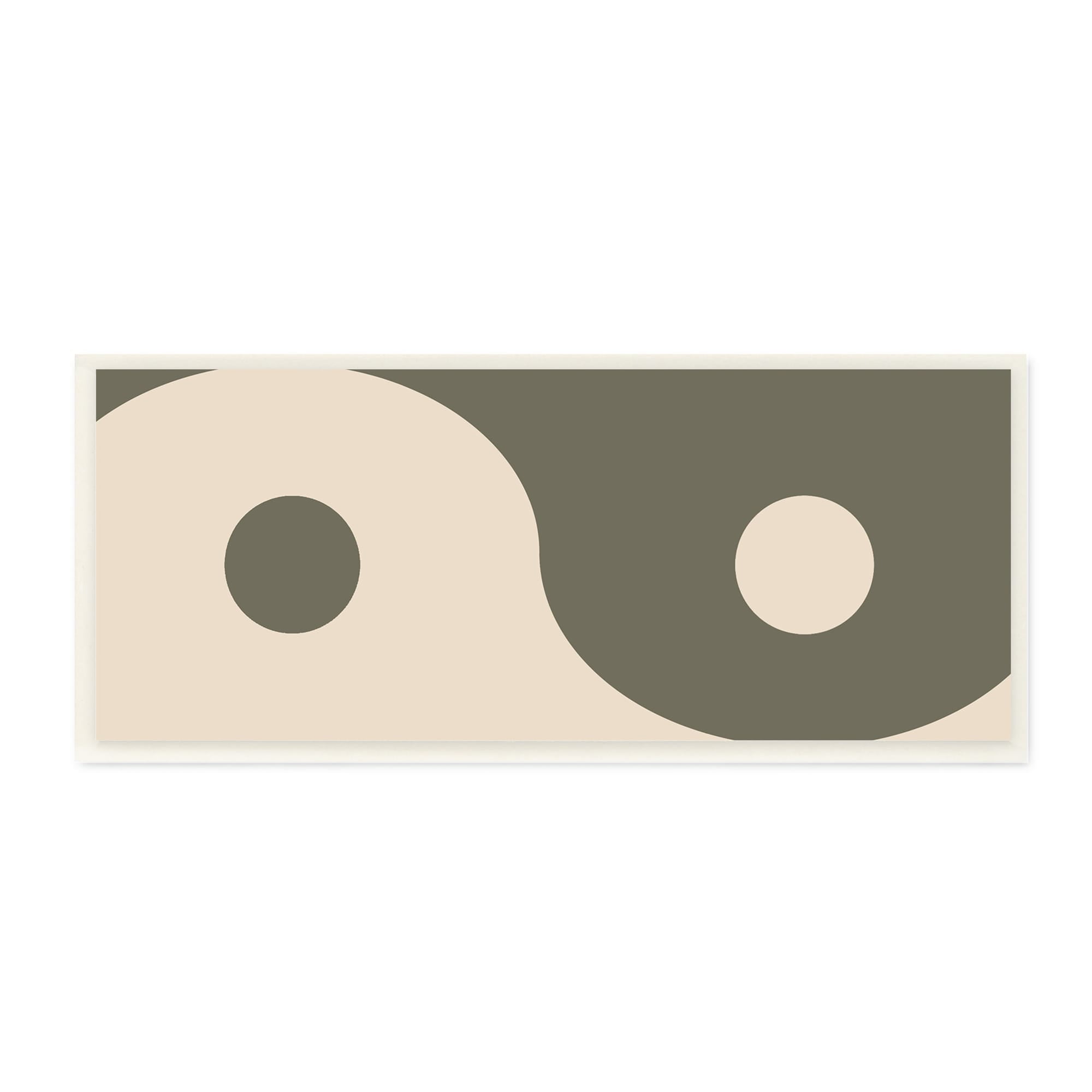 Stupell Industries Harmony Yin Yang Spiritual Symbol Minimal Design Graphic Art Unframed Art Print Wall Art, Design by Daphne Polselli