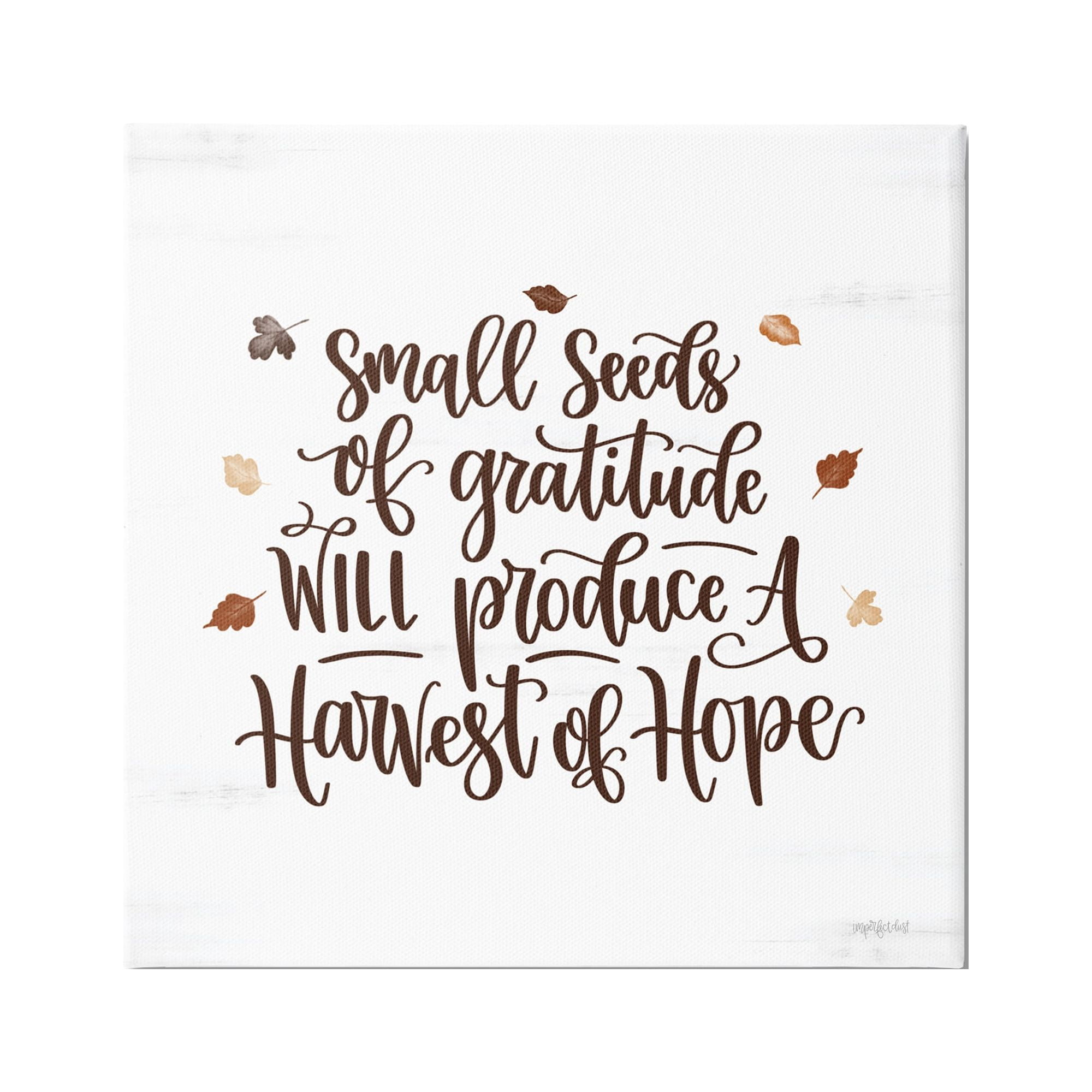 Stupell Industries Harvest of Hope Phrase Inspirational Painting Gallery Wrapped Canvas Print Wall Art, 36 x 36