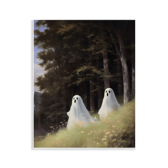 Haunted Morning Ghosts Wall Plaque Art, 11 x 14, Made In USA