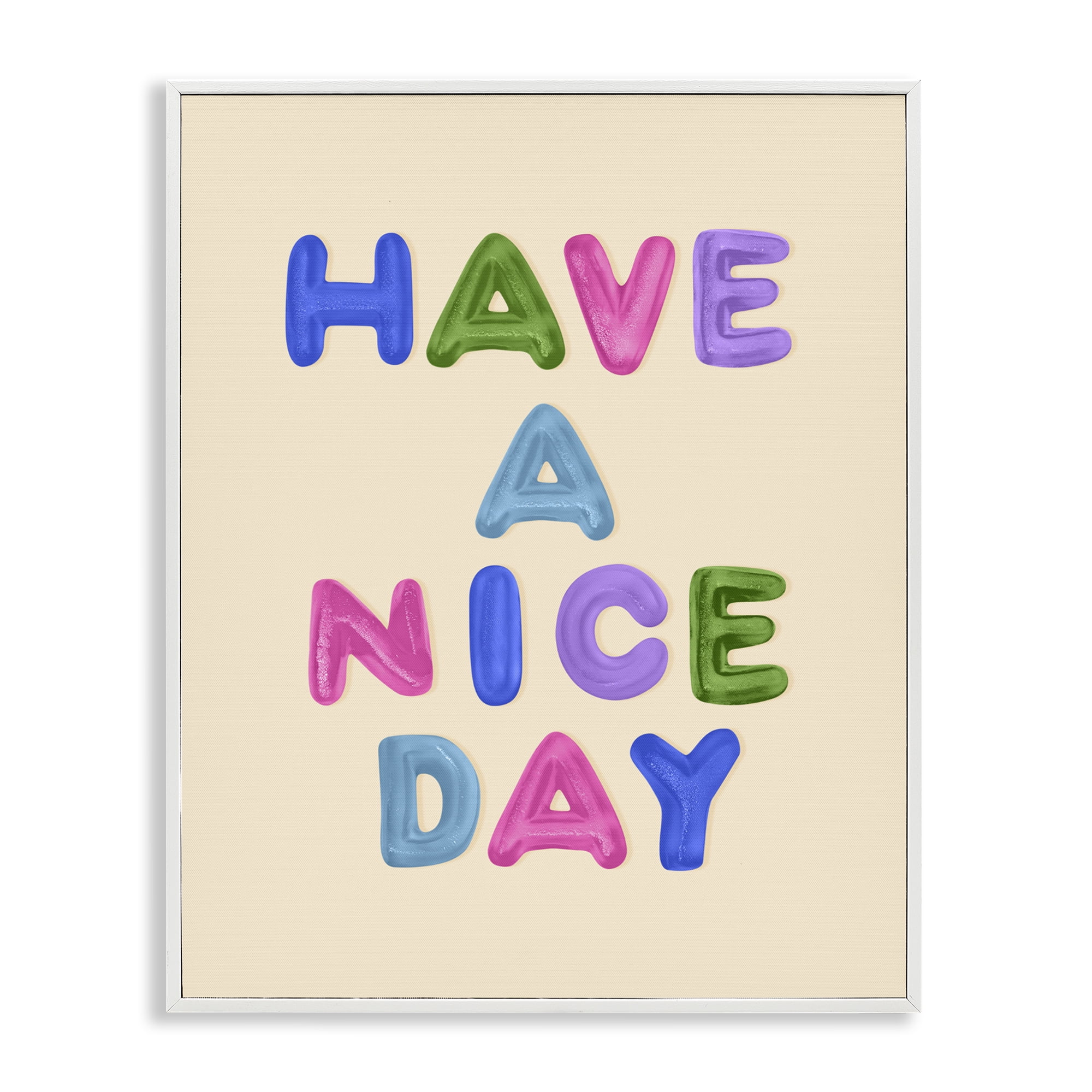 Stupell Industries Have a Nice Day Gummies White Framed Giclee Art, design by LISH Creative
