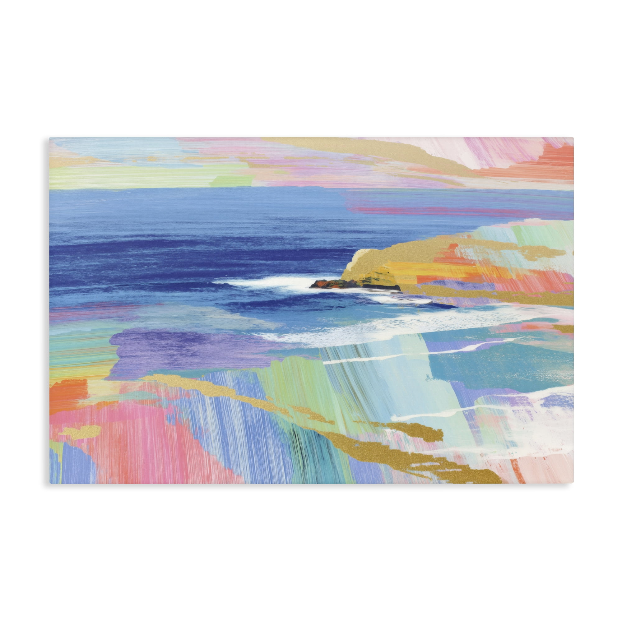 Stupell Industries Hawaii Coastline Abstraction Canvas Wall Art, design by Chromatic Storm Studio
