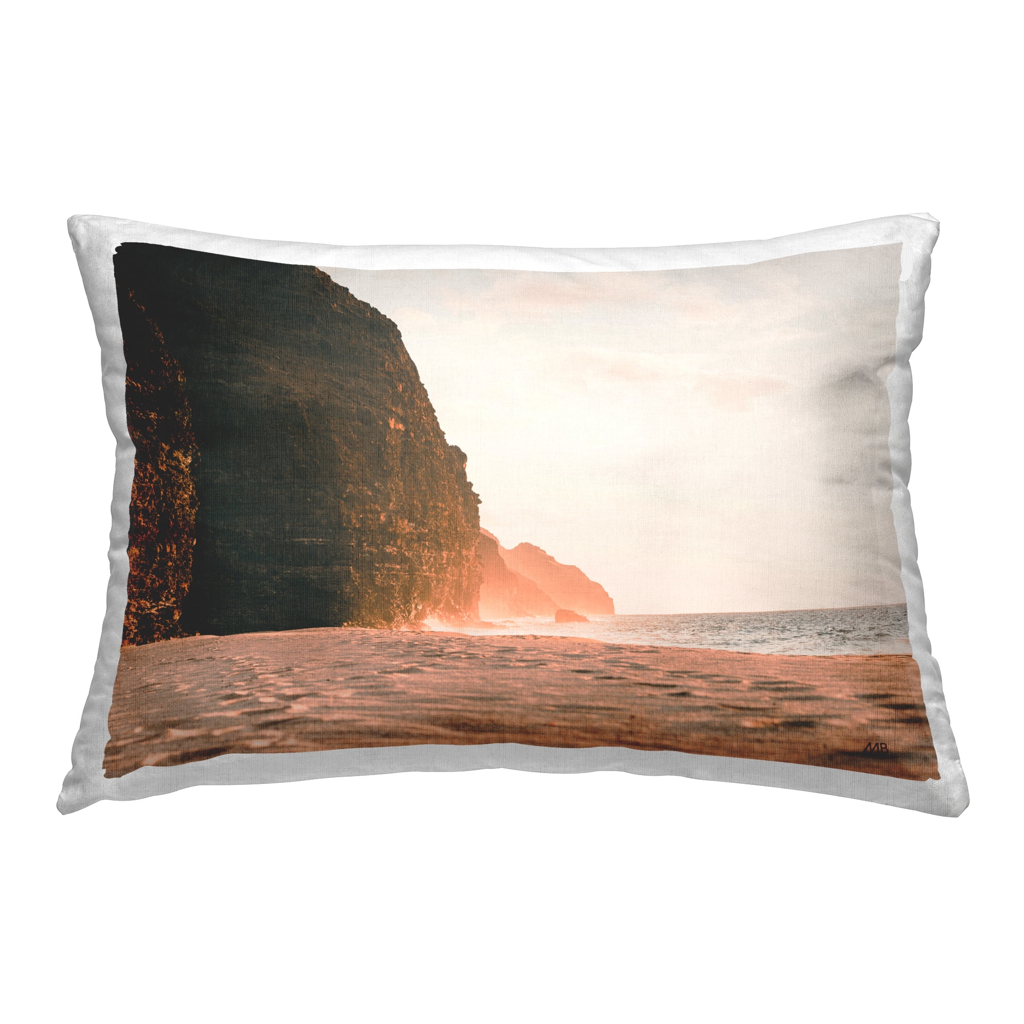 Stupell Industries Hawaiian Glow Shoreline Decorative Printed Throw Pillow Design by Max Blakesberg Studios.