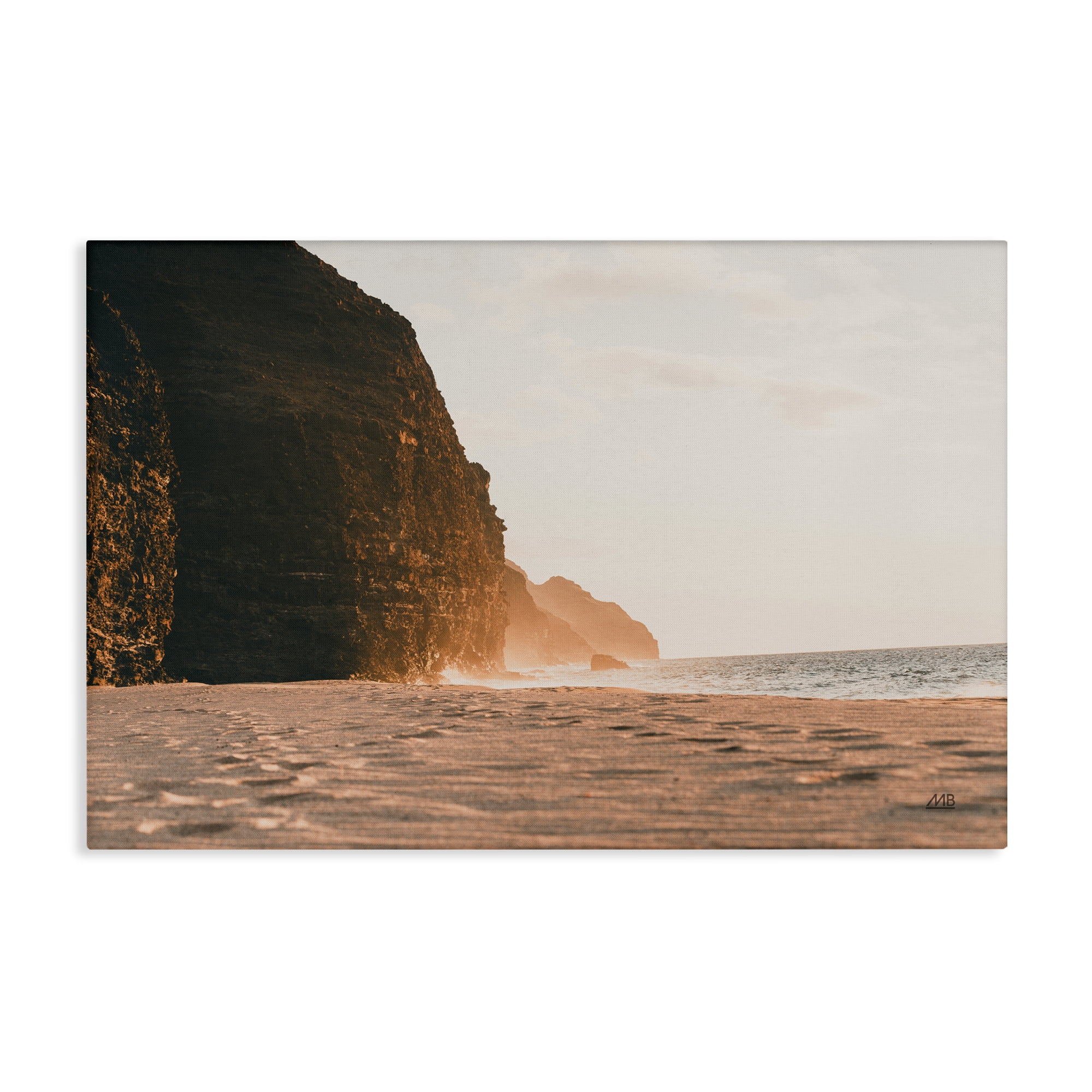 Stupell Industries Hawaiian Glow Shoreline Landscape & Nature Photography Wrapped Canvas Art Print Wall Art, 30 x 20