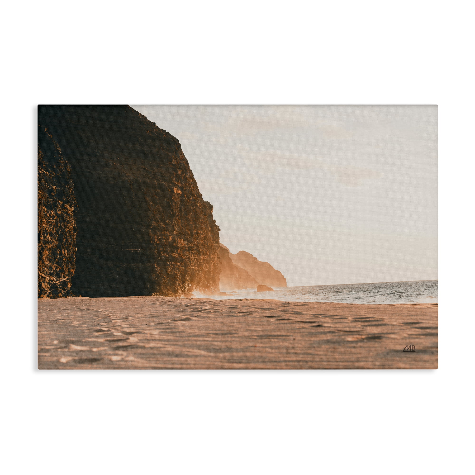 Stupell Industries Hawaiian Glow Shoreline Landscape & Nature Photography Wrapped Canvas Art Print Wall Art, 45 x 30
