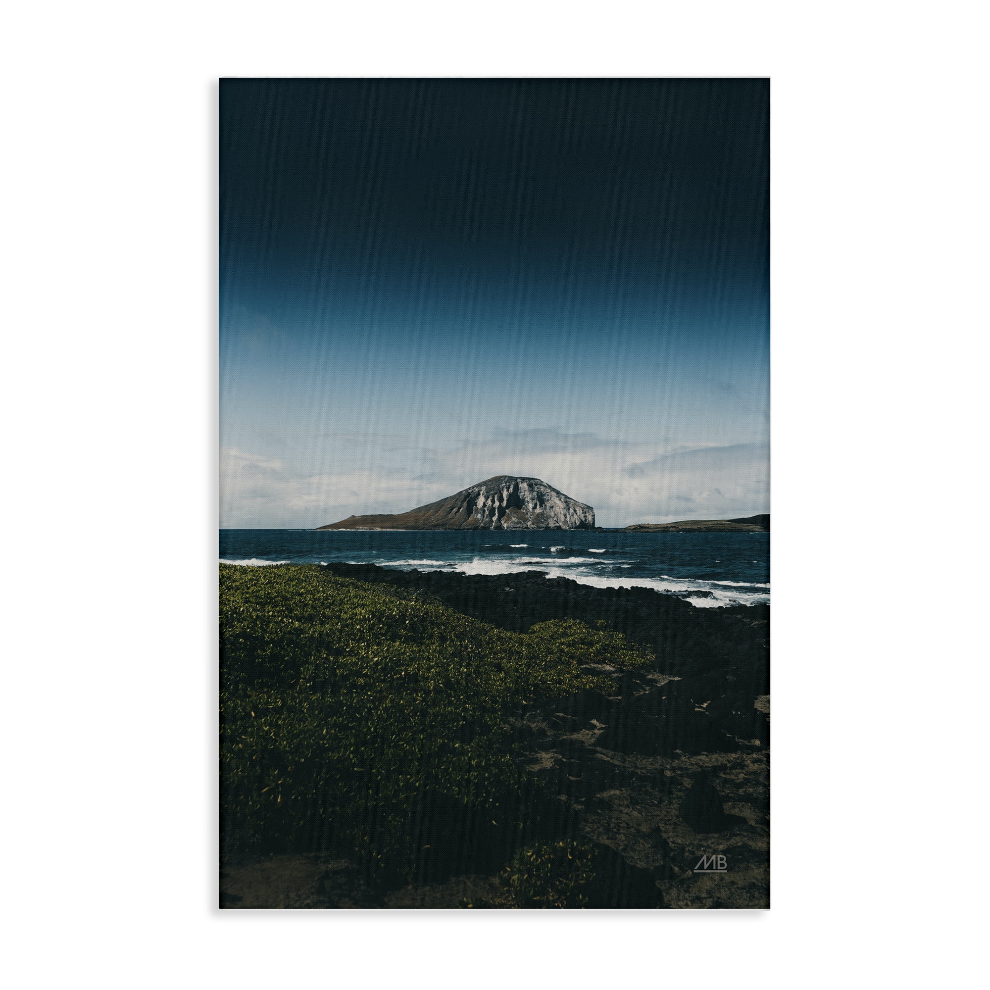 Stupell Industries Hawaiian Rocky Shore Landscape & Nature Photography Wrapped Canvas Art Print Wall Art, 16 x 24