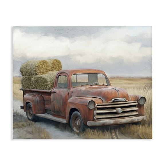 Stupell Industries Hay Time Farm Truck Load Canvas Wall Art, design by Kim Allen