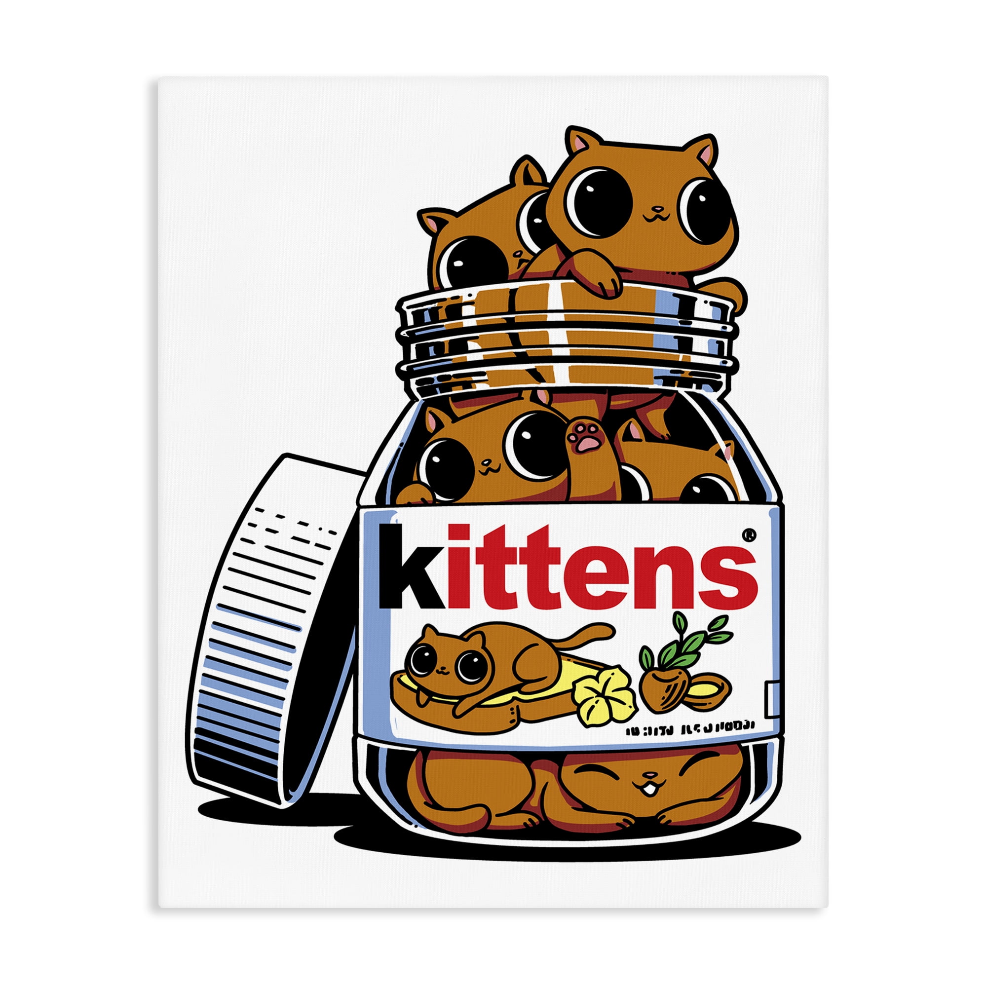 Stupell Industries Hazelnut Spread Cats Canvas Wall Art, design by Tobe Fonseca