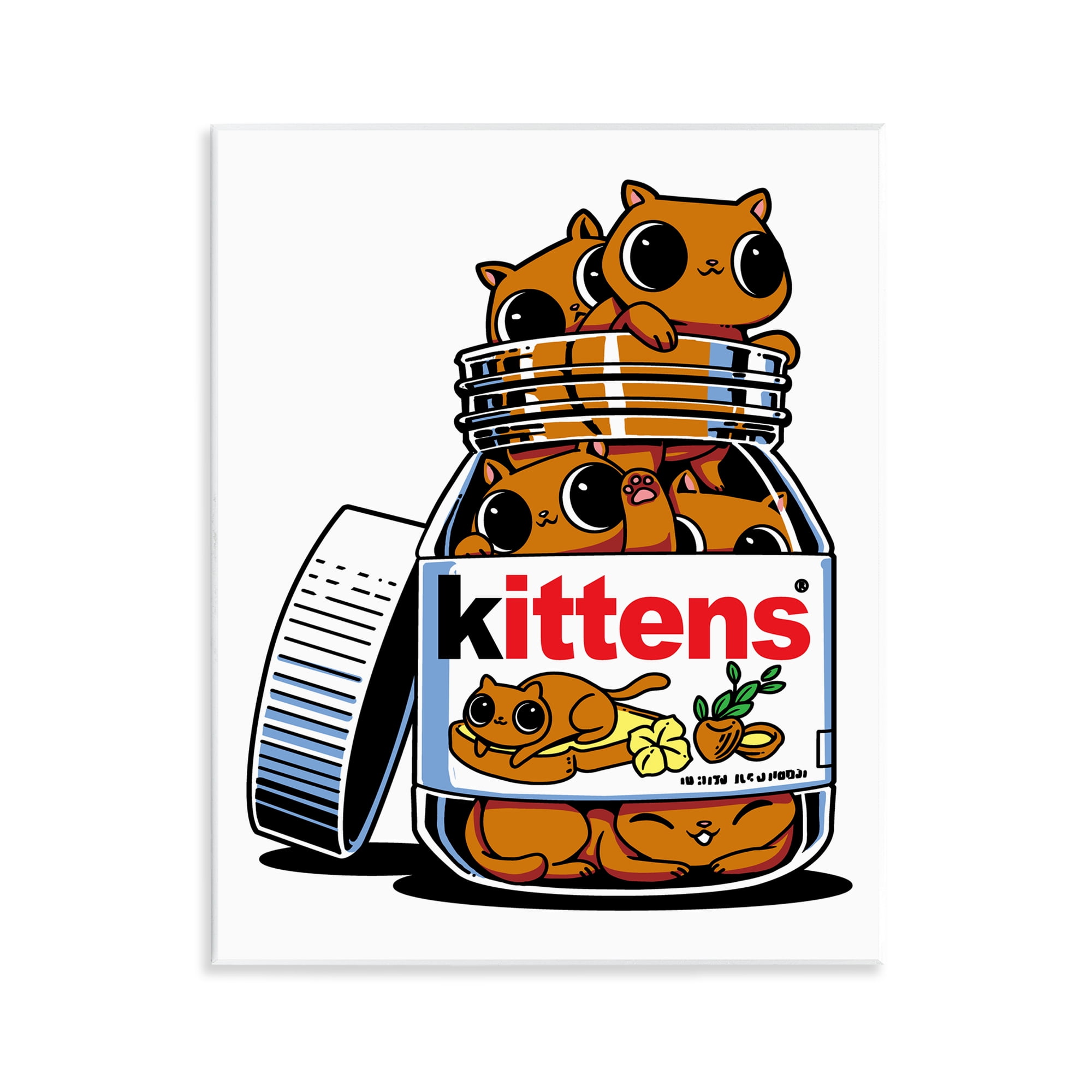 Stupell Industries Hazelnut Spread Cats Wall Plaque Art, design by Tobe Fonseca