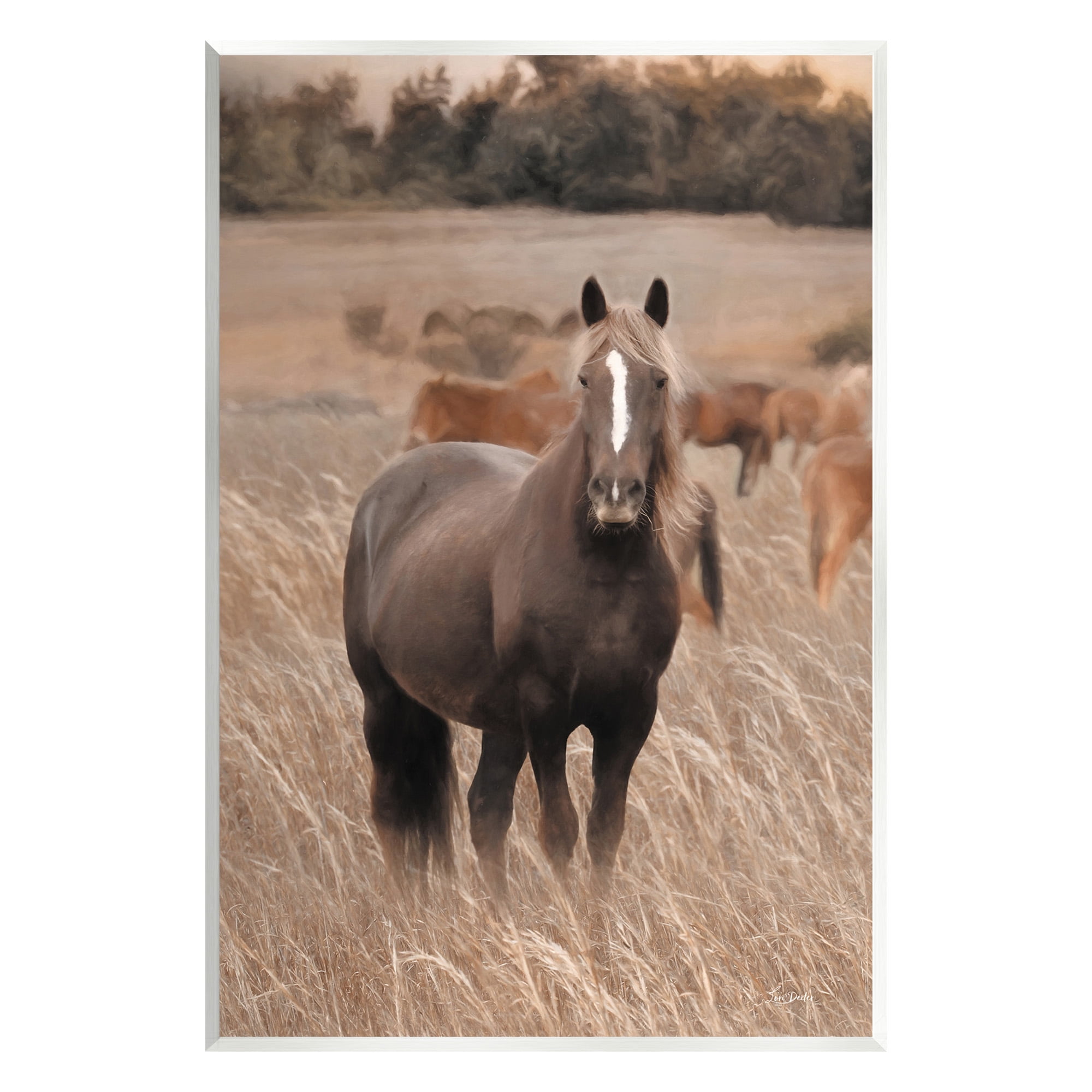 Stupell Industries Hazy Day Horse Animals & Insects Photography Unframed Art Print Wall Art, 10 x 15