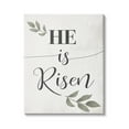 thumbnail image 1 of Stupell Industries He Is Risen Faith Phrase Green Country Leaves, 36 x 48, Design by Daphne Polselli, 1 of 6