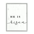 thumbnail image 1 of Stupell Industries He Is Risen Phrase Rustic Pattern Minimal Text, 16 x 20, Design by Daphne Polselli, 1 of 7