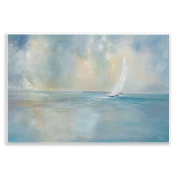 Stupell Industries Heading Out Sailboat Wall Plaque Art design by Joanne Parent, 13 x 19