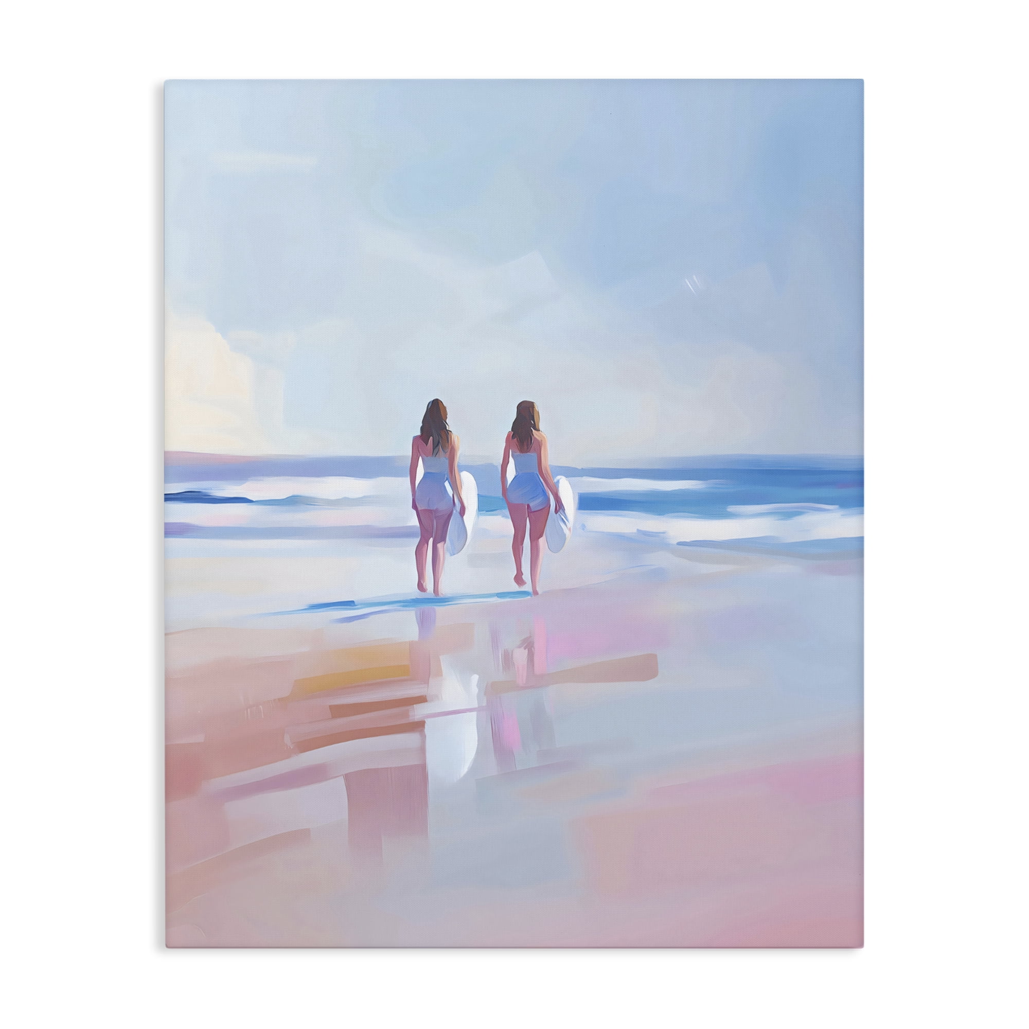 Stupell Industries Heading To Surf at Dawn Canvas Wall Art, design by The Prints Vibe