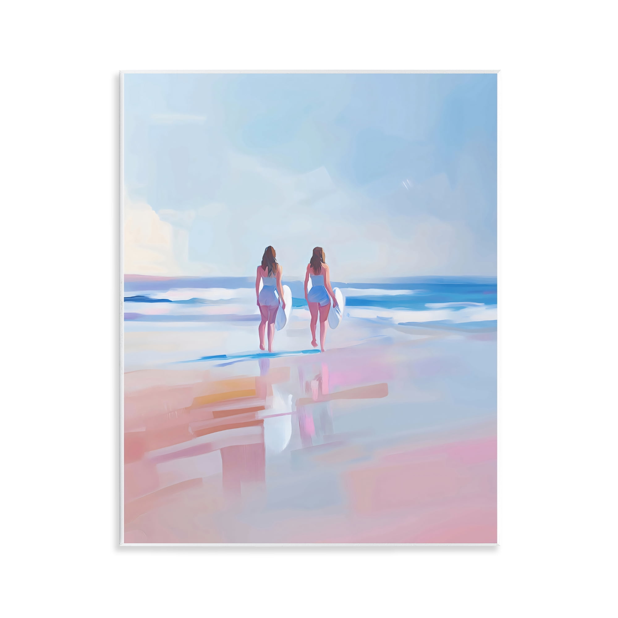 Stupell Industries Heading To Surf at Dawn Wall Plaque Art, design by The Prints Vibe