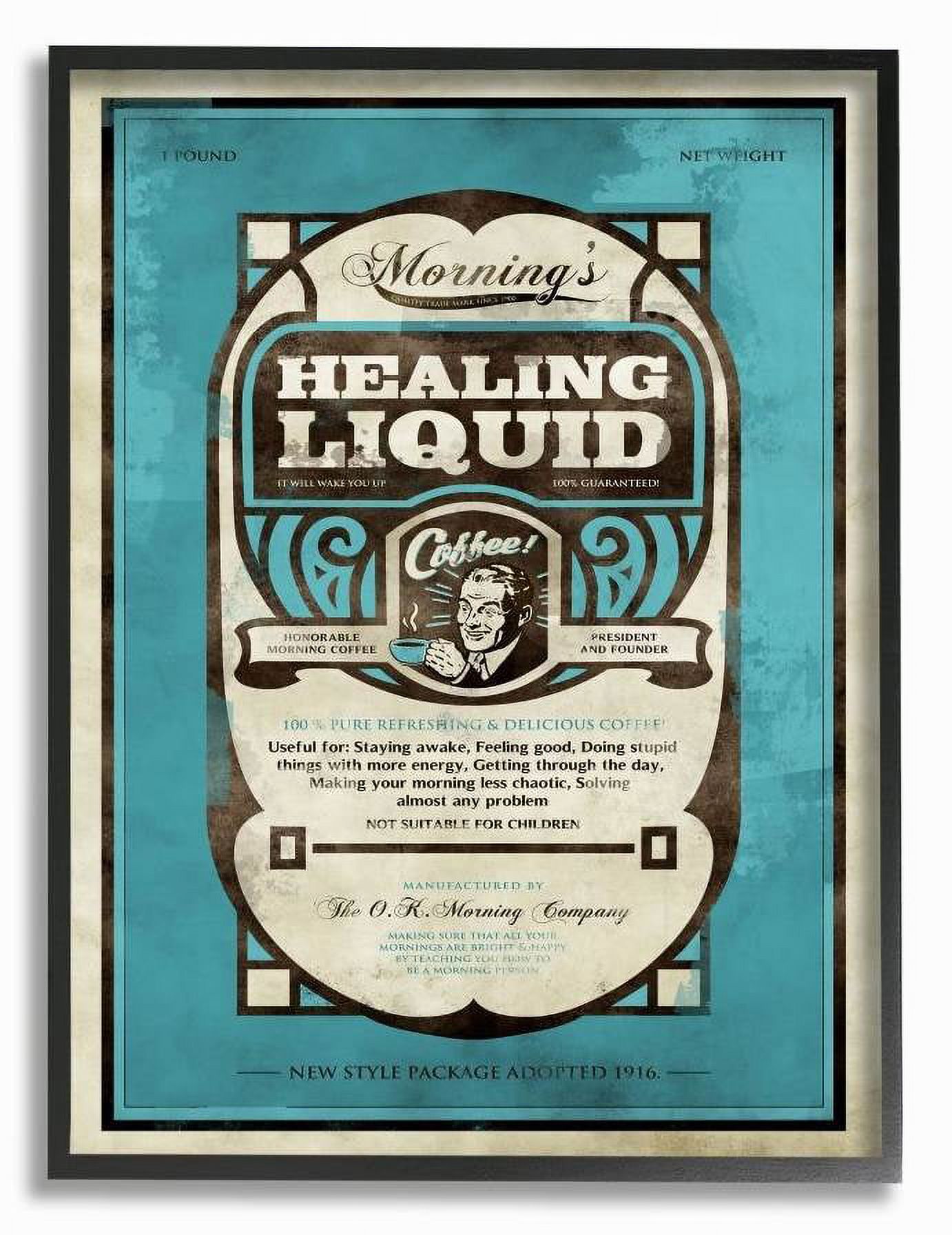 Stupell Industries Healing Liquid Coffee Vintage Comic Book