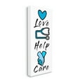 thumbnail image 1 of Stupell Industries Healthcare Phrases Love Help Care Blue Illustrations Canvas Wall Art by Marcus Prime, 1 of 6