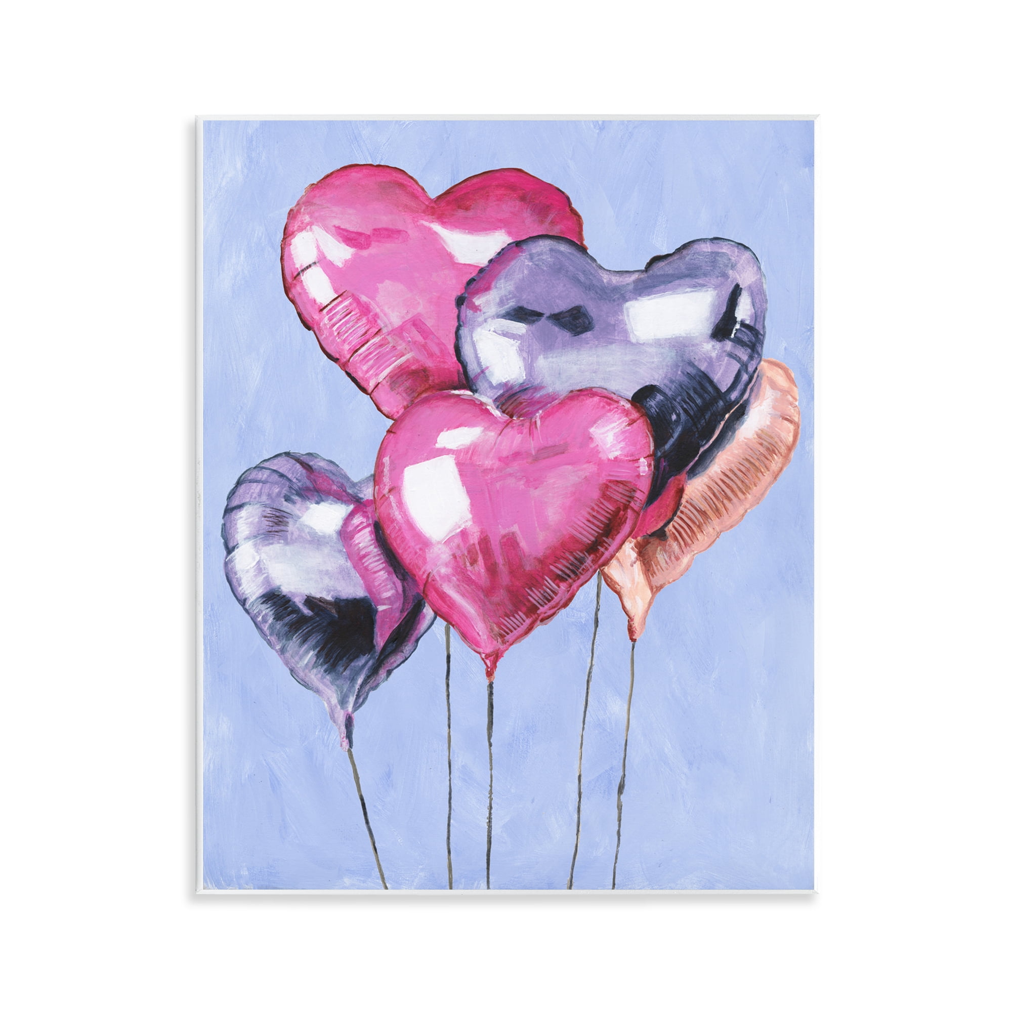 Stupell Industries Heart Balloons Celebration Wall Plaque Art, design by Michael Willett