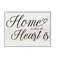 thumbnail image 1 of Stupell Industries Heart & Home Fancy Script Phrase Typography Framed Wall Art, 14 x 11, Design by Lil' Rue, 1 of 5