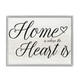 thumbnail image 1 of Stupell Industries Heart & Home Fancy Script Phrase Typography Framed Wall Art, 20 x 16, Design by Lil' Rue, 1 of 5