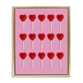 thumbnail image 1 of Stupell Industries Eclectic Heart Lollipops Collection Gold Floating Frame Canvas Art, 17 x 21, by LISH Creative, 1 of 8