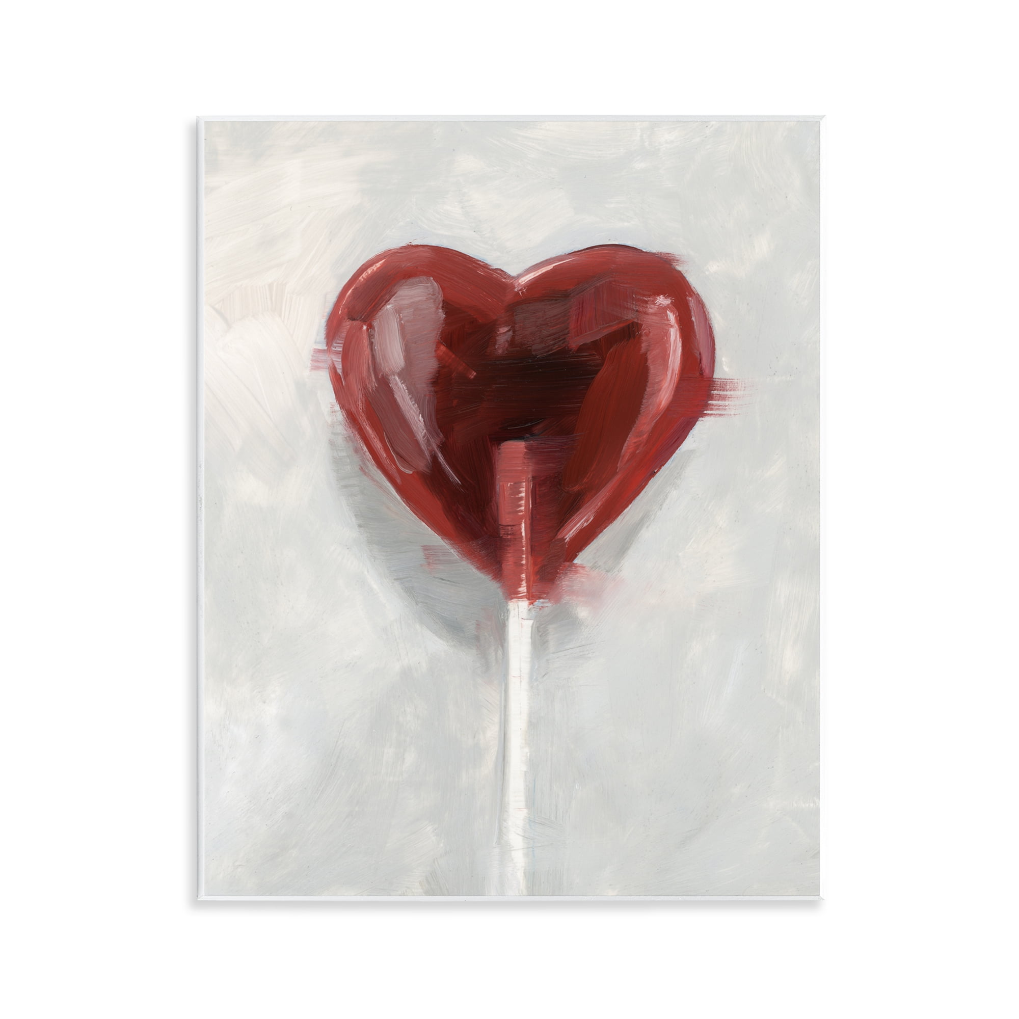 Stupell Industries Heart Shaped Lollipop Wall Plaque Art, design by Ethan Harper