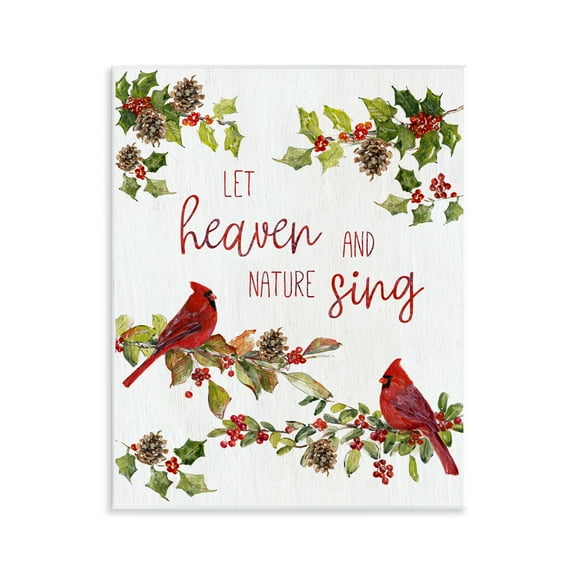 Stupell Industries Heaven & Nature Sing Holiday Painting Unframed Art Prints Wall Art, 11 x 14