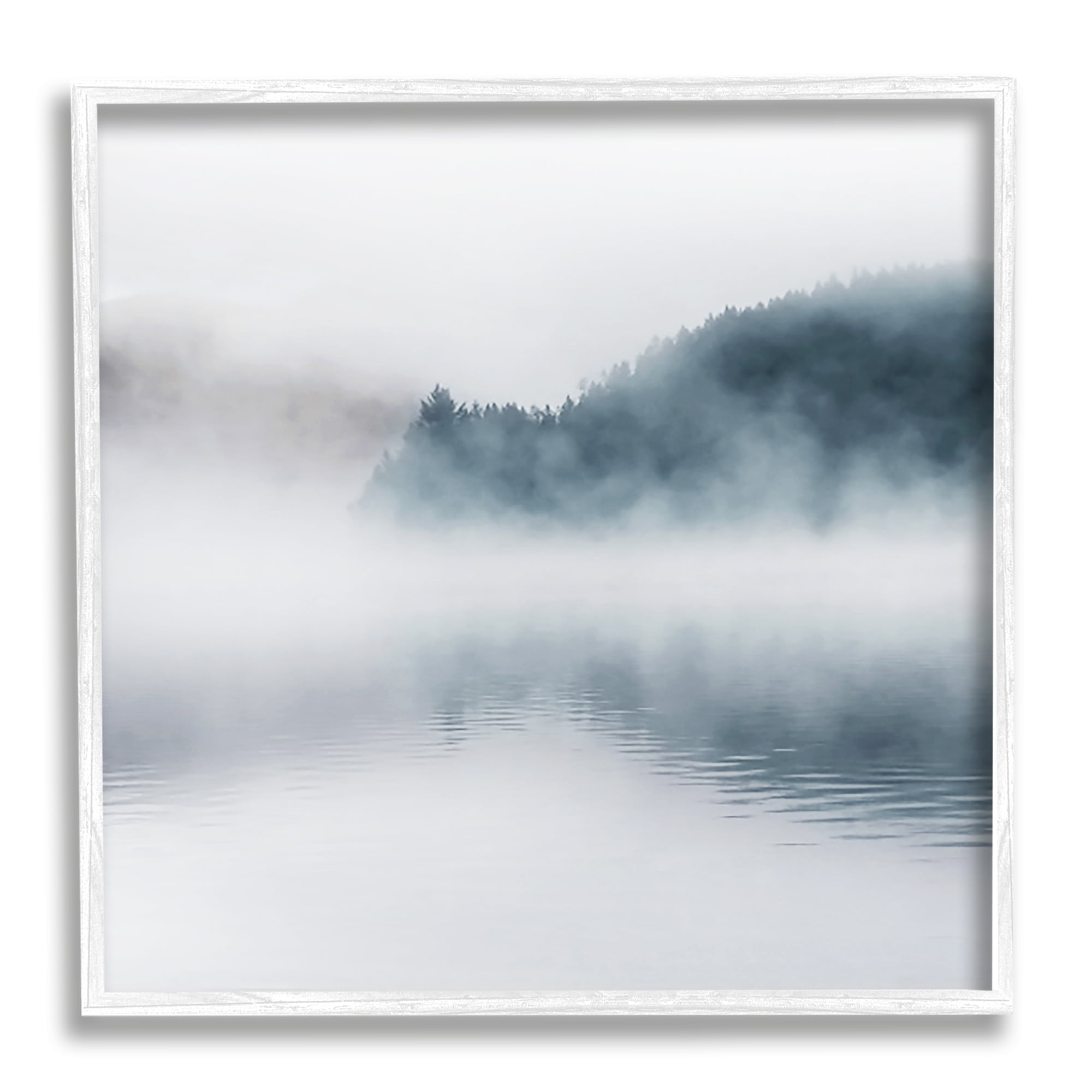 Stupell Industries Heavy Fog Lake Landscape Dense Mist Photography, 24 x 24, Design by Carol Robinson