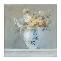 Stupell Industries Heirloom Flower Bouquet Botanical & Floral Painting Gallery Wrapped Canvas Art Print Wall Art, 17 x 17