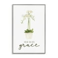 thumbnail image 1 of Stupell Industries Held In His Grace Botanical & Floral Painting Gray Framed Art Print Wall Art, 16 x 24, 1 of 10