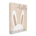 thumbnail image 1 of Stupell Industries Hello Bunny Phrase Baby Rabbit Polka Dot Patterns, 36 x 48, Designed by Katie Doucette, 1 of 6