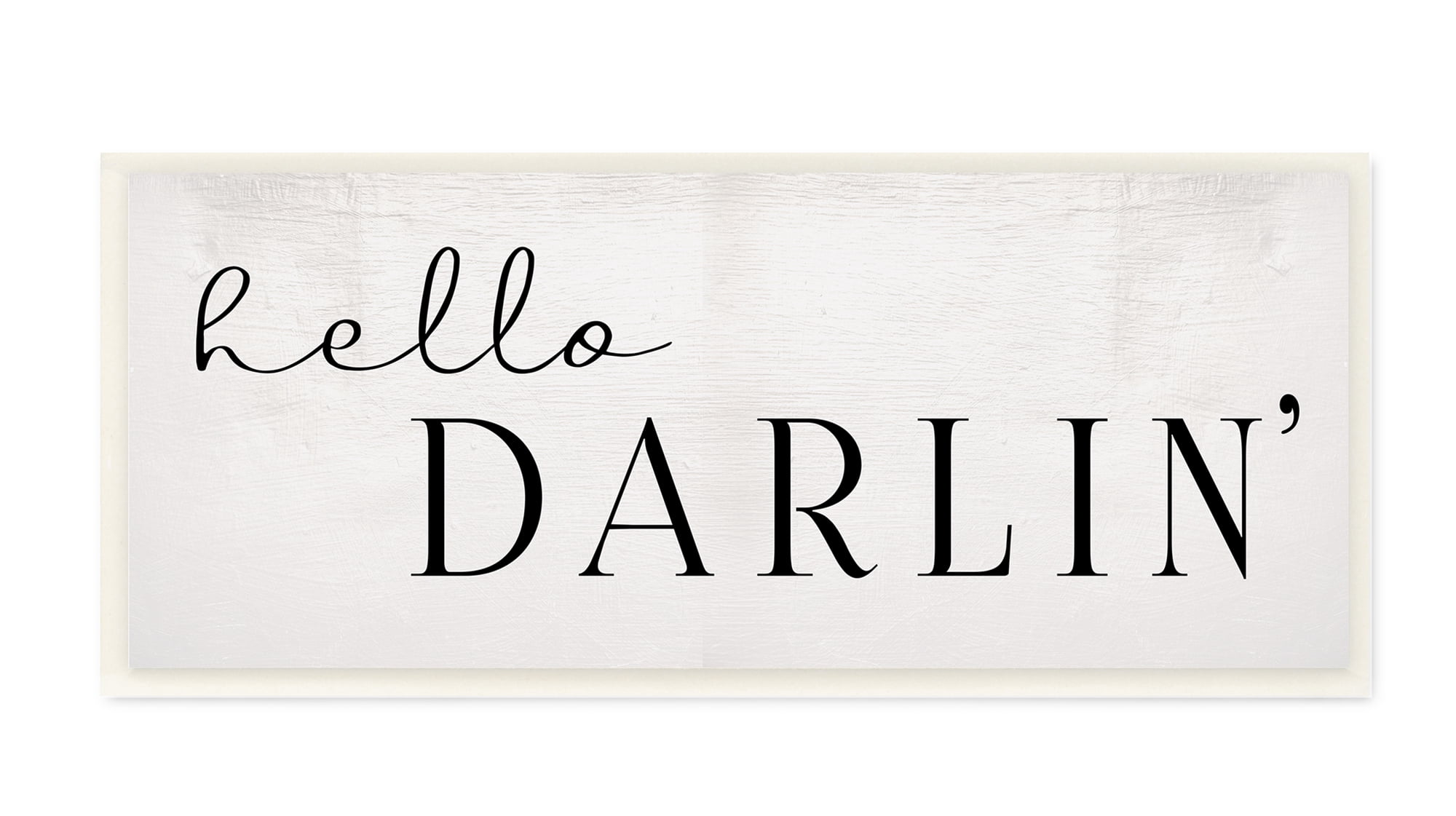 Stupell Industries Hello Darlin' Phrase Charming Southern Typography ...