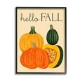 thumbnail image 1 of Stupell Industries Hello Fall Harvest Gourds Graphic Art Black Framed Art Print Wall Art, Design by Ziwei Li, 1 of 7