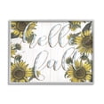 thumbnail image 1 of Stupell Industries Hello Fall Phrase Blue Checker Plaid Sunflower Florals, 20 x 16,Design by Daphne Polselli, 1 of 5